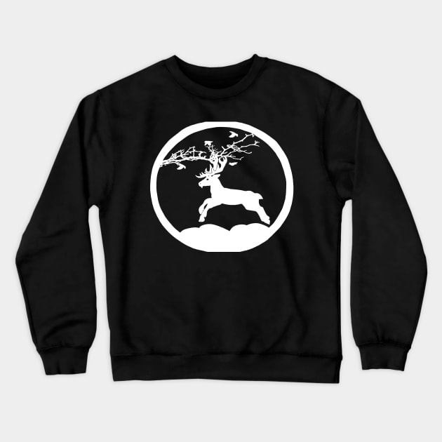 Running deer Crewneck Sweatshirt by DNASCC